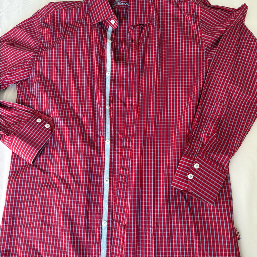 English Laundry Red Button Down Shirt
